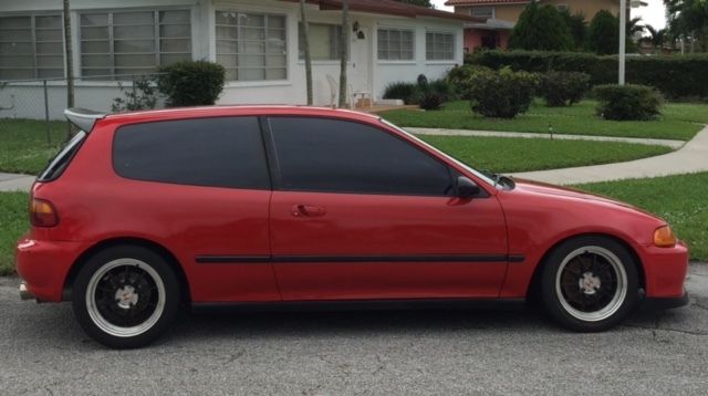 1993 Red Honda Civic