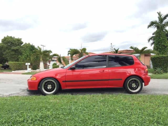 1993 Red Honda Civic