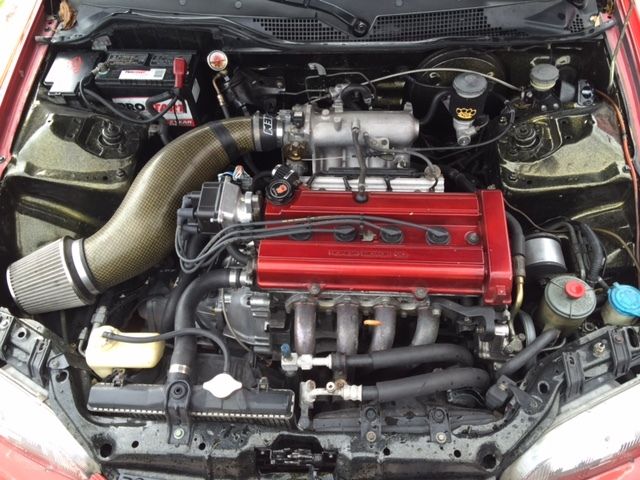 1993 Red Honda Civic