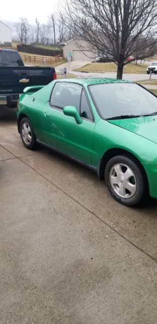 1993 Green Honda Del Sol Convertible