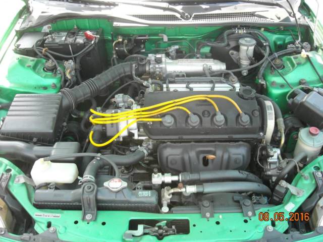 1993 Samba Green Honda Del Sol 2 Dr Coupe with removable top