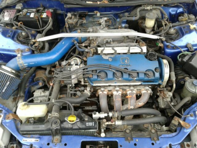 1993 Blue Honda Del Sol Coupe