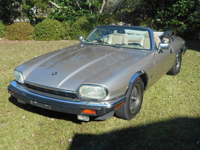 1993 Champagne Jaguar XJS Convertible