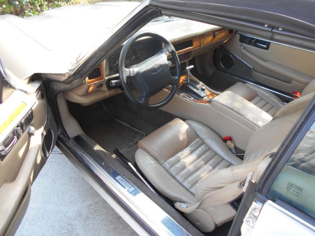 1993 Champagne Jaguar XJS Convertible