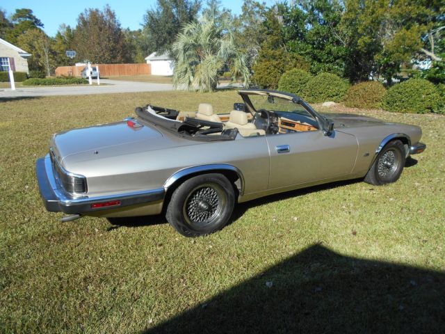 1993 Champagne Jaguar XJS Convertible