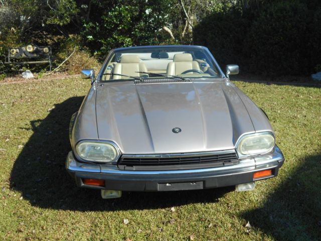 1993 Champagne Jaguar XJS Convertible