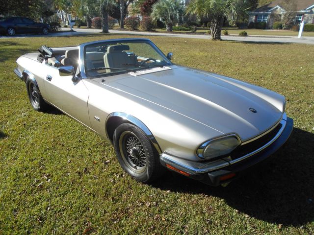 1993 Champagne Jaguar XJS Convertible