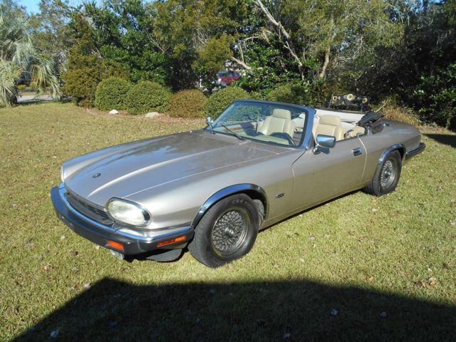1993 Champagne Jaguar XJS Convertible