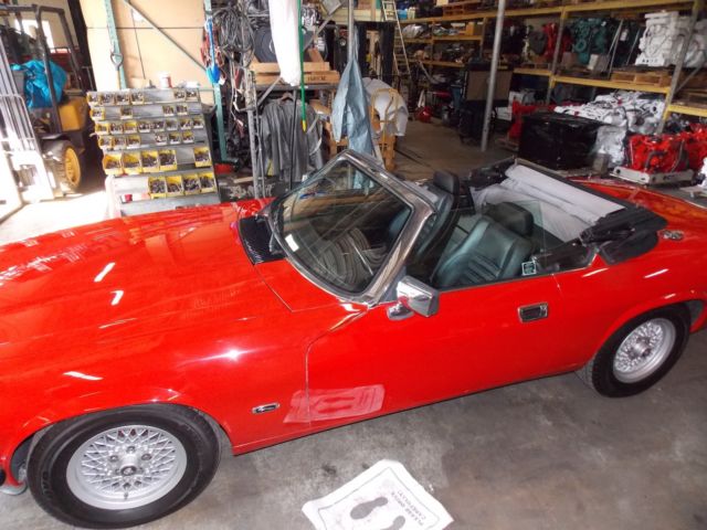 1993 Red Jaguar XJ Convertible