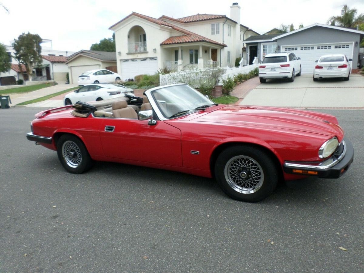 1993 Red Jaguar XJS Convertible
