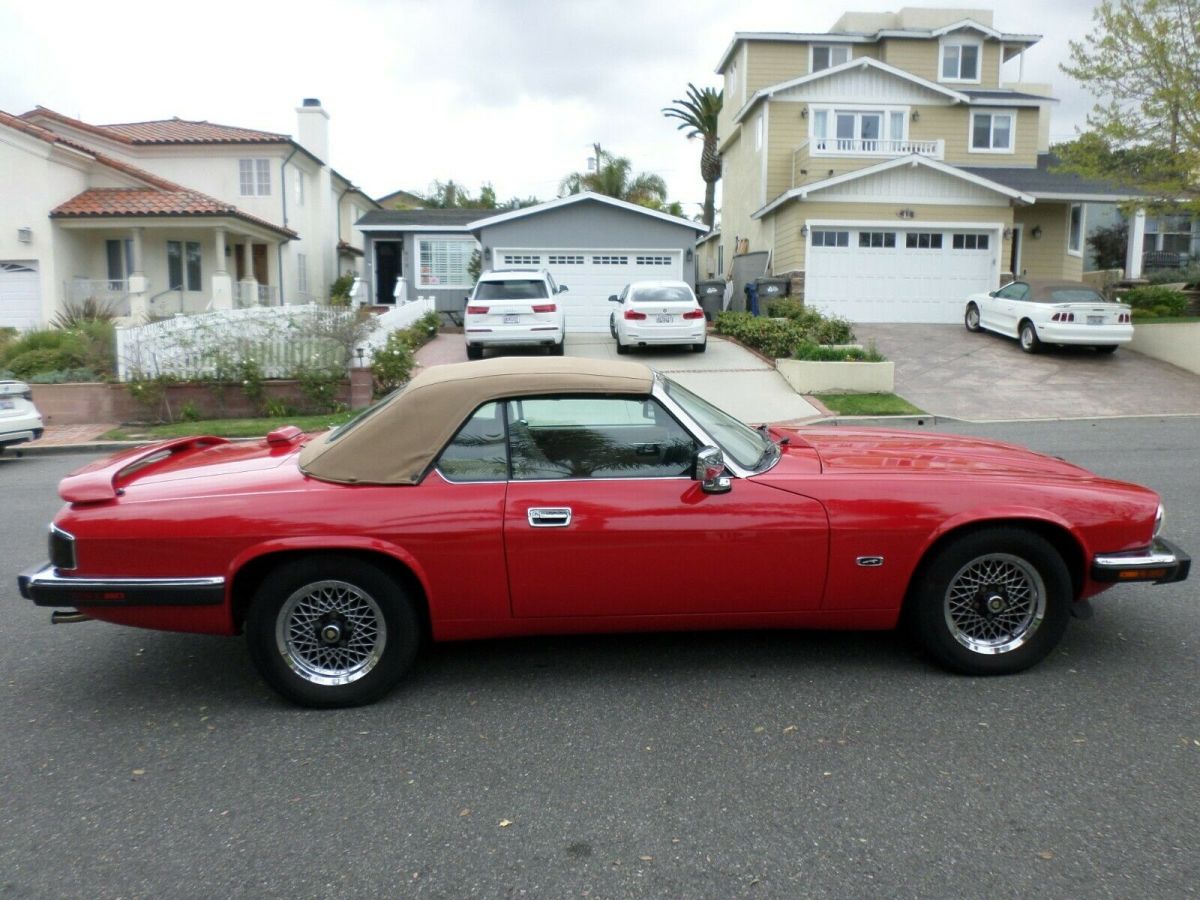 1993 Red Jaguar XJS Convertible