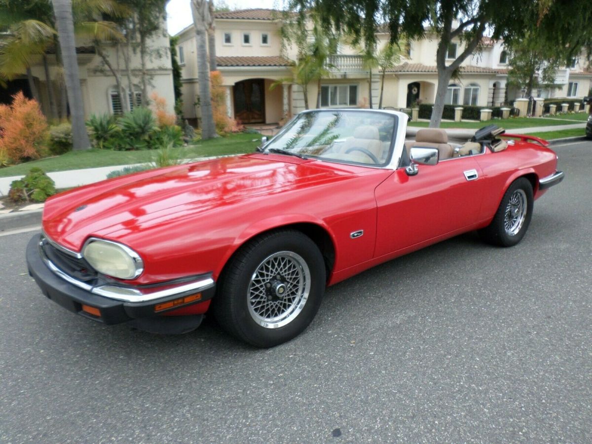 1993 Red Jaguar XJS Convertible