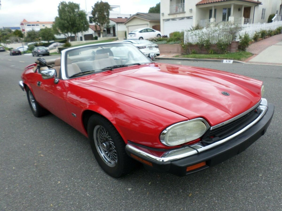 1993 Red Jaguar XJS Convertible