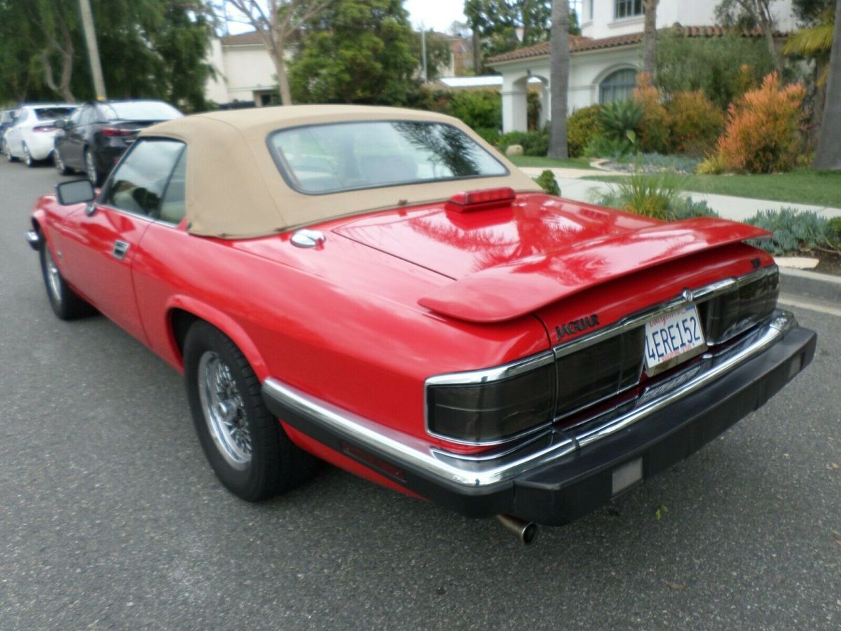 1993 Red Jaguar XJS Convertible