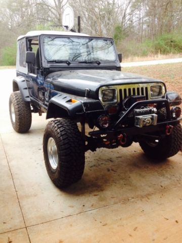1993 Black Jeep Wrangler
