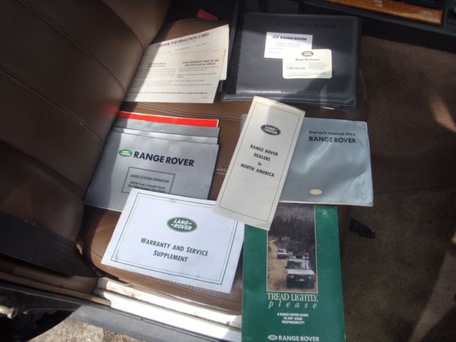 1993 Black Land Rover Range Rover SUV