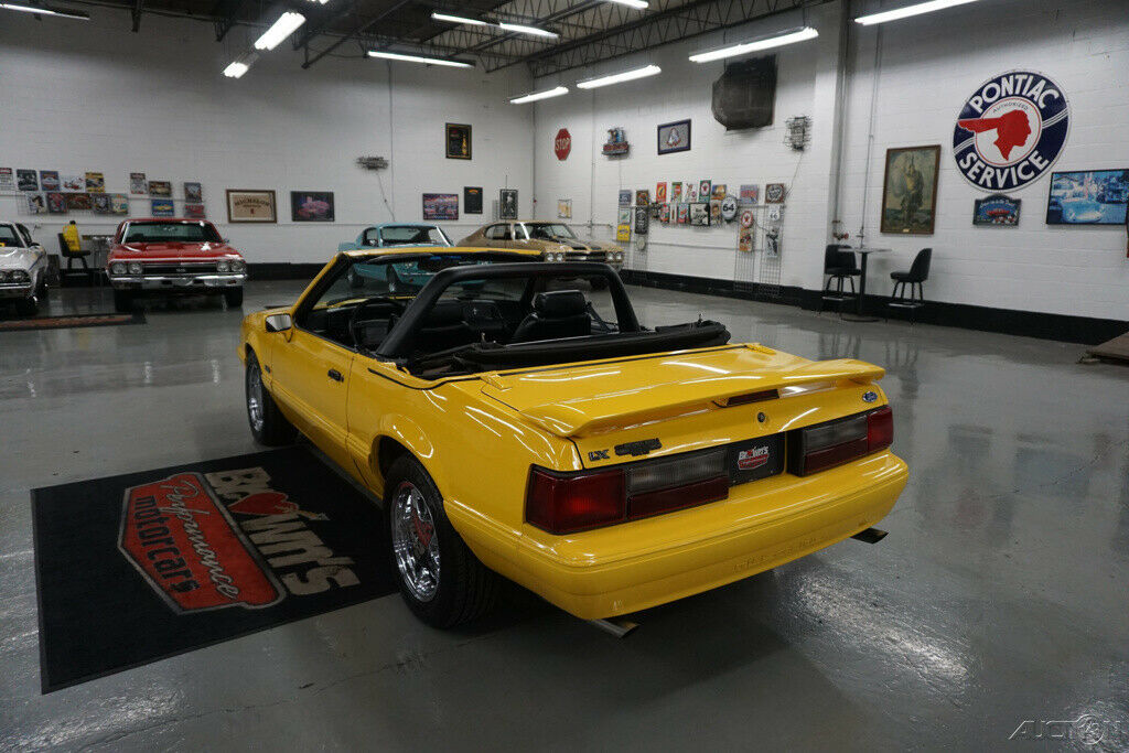 1993 Yellow Ford Mustang Convertible