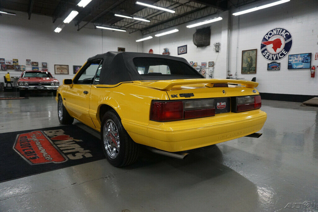 1993 Yellow Ford Mustang Convertible