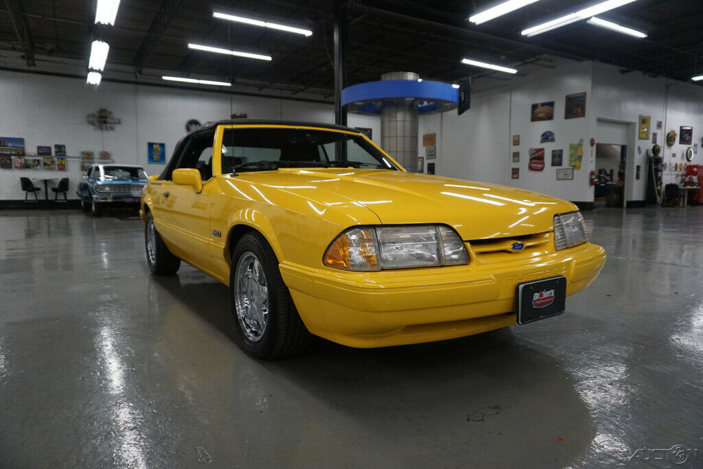 1993 Yellow Ford Mustang Convertible