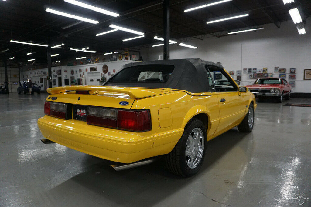 1993 Yellow Ford Mustang Convertible