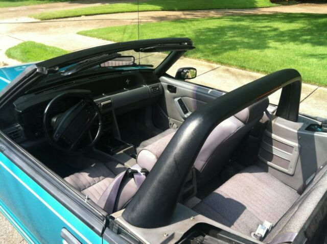 1993 Teal Green Ford Mustang Convertible