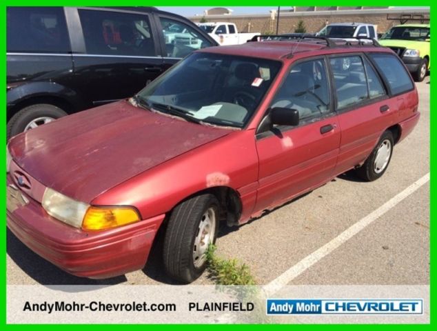 1993 Red Ford Escort Wagon