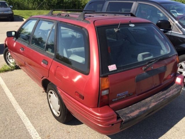 1993 Red Ford Escort Wagon