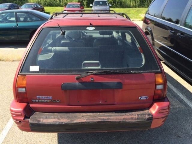 1993 Red Ford Escort Wagon
