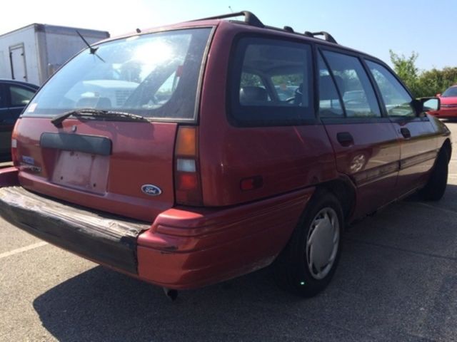 1993 Red Ford Escort Wagon
