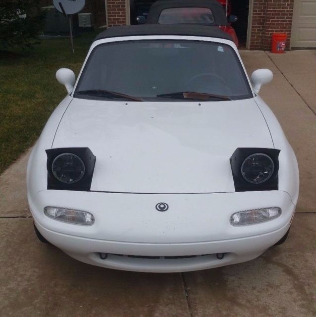 1993 Mazda Miata - fresh white paint, no rust, 115k for sale in Ann ...