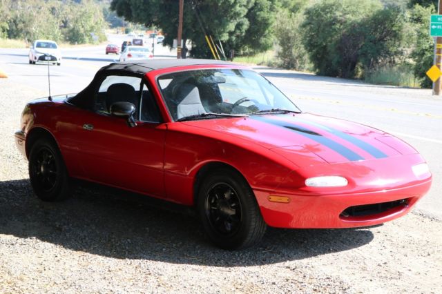 1993 Red Mazda MX-5 Miata Convertible
