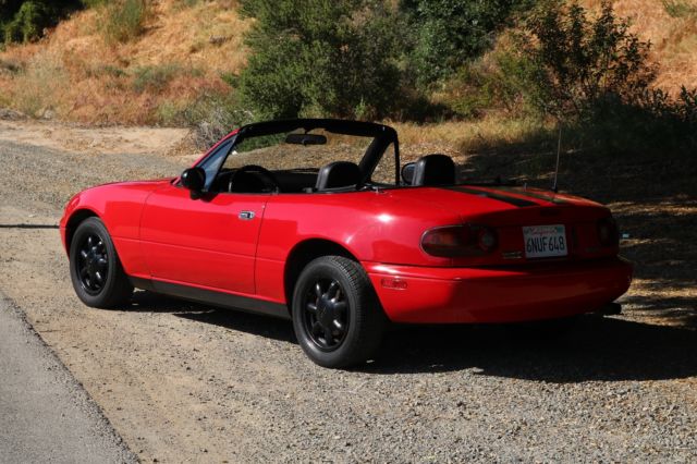 1993 Red Mazda MX-5 Miata Convertible