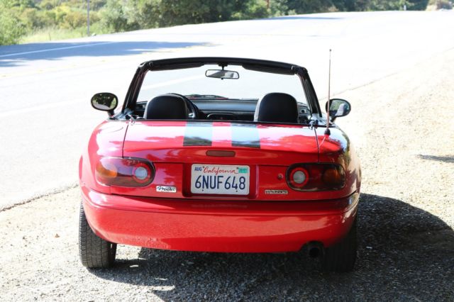 1993 Red Mazda MX-5 Miata Convertible