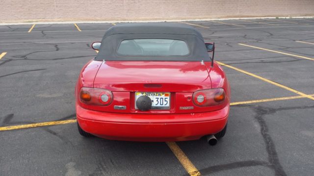 1993 Red Mazda MX-5 Miata Convertible