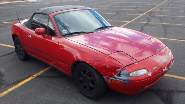 1993 Red Mazda MX-5 Miata Convertible
