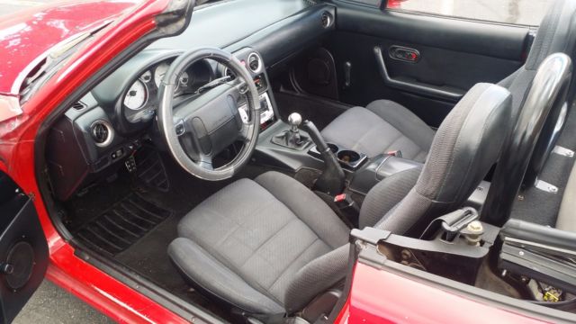 1993 Red Mazda MX-5 Miata Convertible