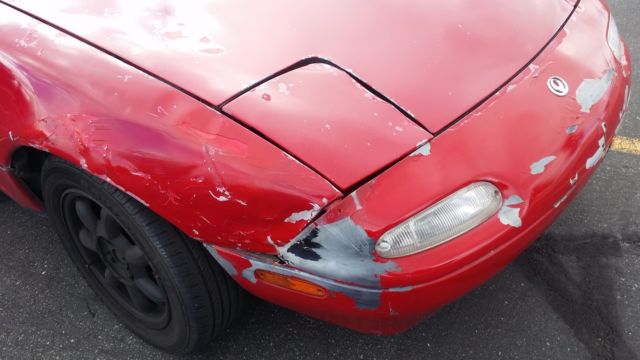 1993 Red Mazda MX-5 Miata Convertible