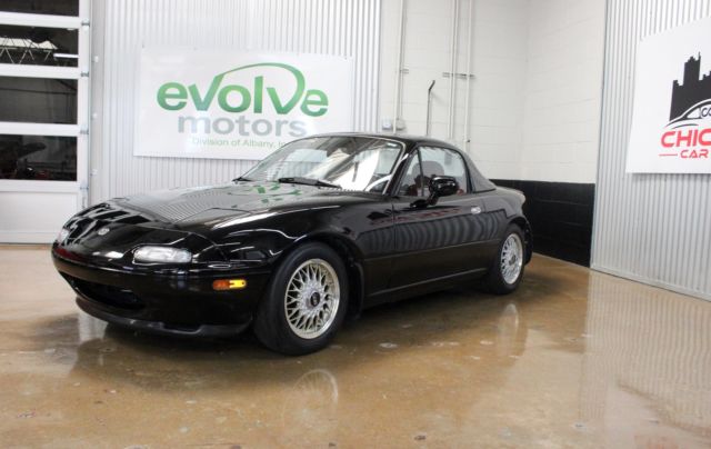 1993 Black Mazda MX-5 Miata LE, blk/red, 79k