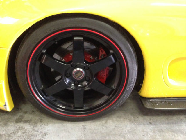 1993 Yellow Mazda RX-7