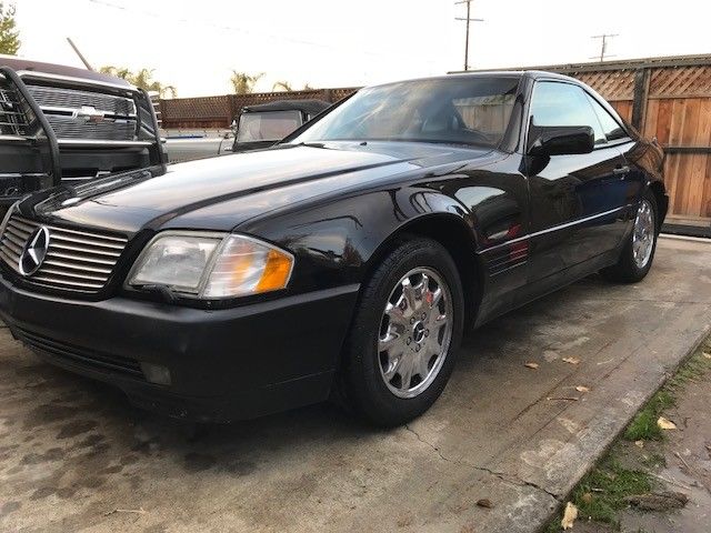 1993 Black Mercedes-Benz SL-Class Convertible