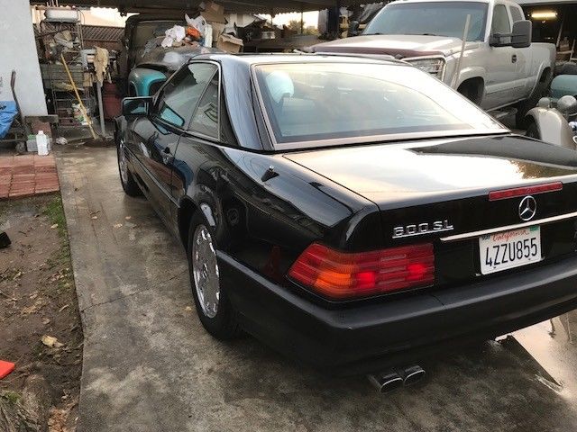 1993 Black Mercedes-Benz SL-Class Convertible