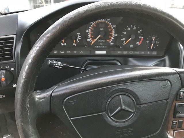1993 Black Mercedes-Benz SL-Class Convertible