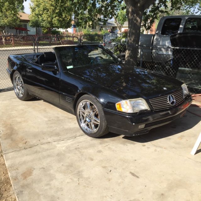 1993 Black Mercedes-Benz SL-Class Convertible