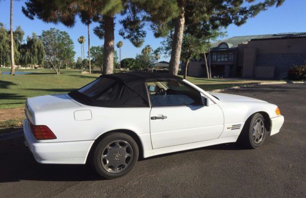 1993 White Mercedes-Benz SL-Class Convertible