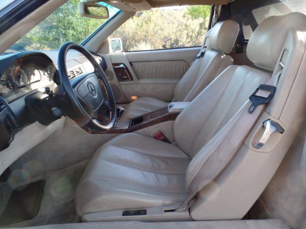 1993 White Mercedes-Benz SL-Class Convertible