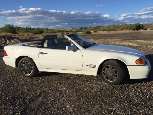 1993 White Mercedes-Benz SL-Class Convertible
