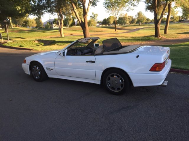 1993 White Mercedes-Benz SL-Class Convertible