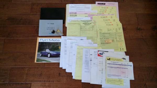 1993 Red Mazda MX-5 Miata Convertible