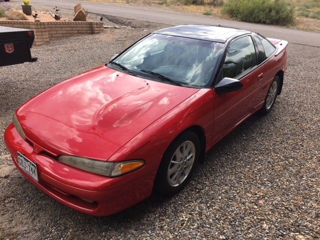 1993 Red Mitsubishi Eclipse Coupe