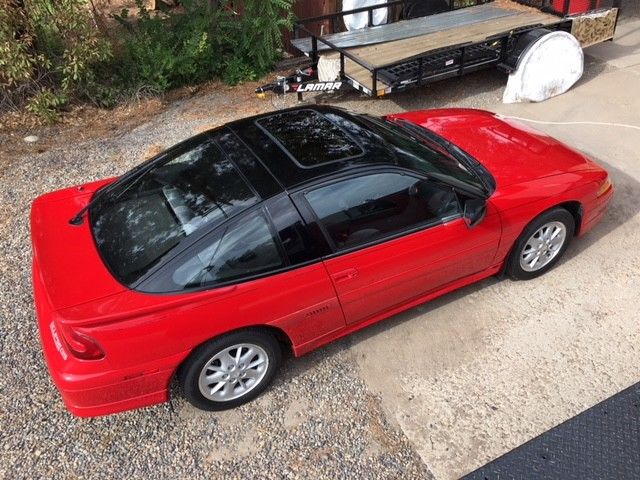 1993 Red Mitsubishi Eclipse Coupe